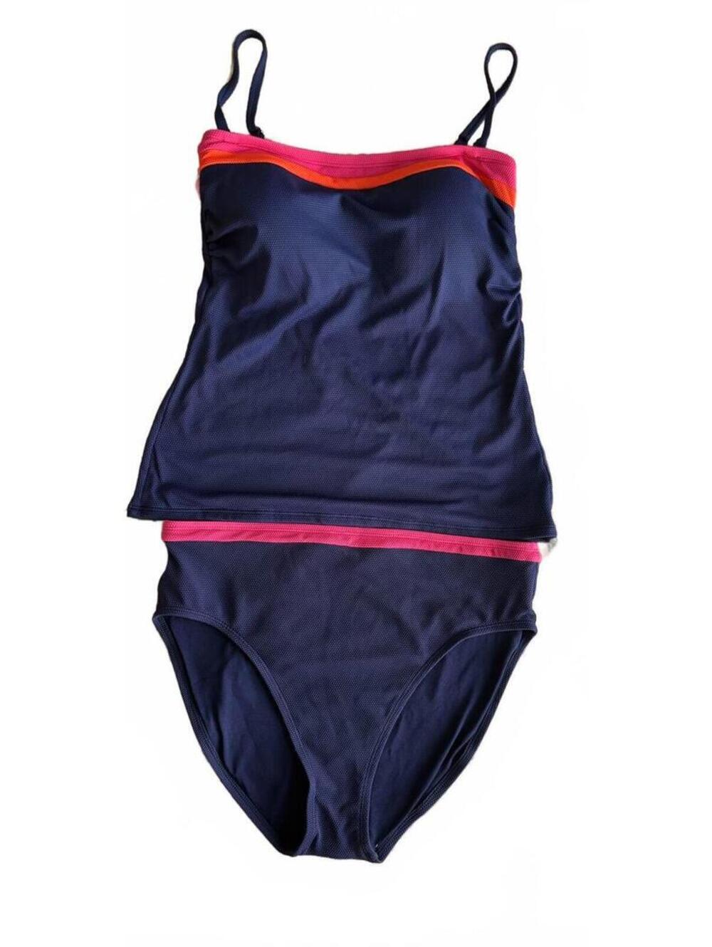 Tommy Bahama Two-Piece Navy Tankini Swimsuit  #summer #resortwear